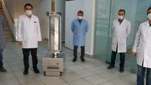 Meslek Lisesinde Ultraviyole Işınlarıyla Dezenfeksiyon Yapan Robot Geliştirildi