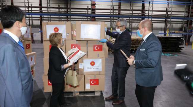 Türkiye’den gönderilen Covid-19 yardımları Kazakistan’a ulaştı