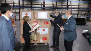 Türkiye'den gönderilen Covid-19 yardımları Kazakistan'a ulaştı