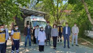 Sağlık Müdürü Korkmaz, saha ziyaretlerini sürdürüyor.