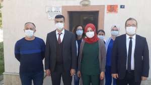 Sağlık Müdürü Korkmaz saha ziyaretlerine devam ediyor