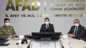 İl Afet ve Acil Durum Koordinasyon Kurulu Vali Çiçek Başkanlığında Toplandı