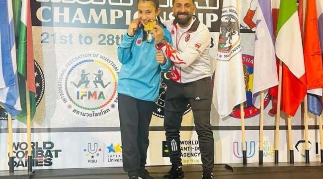 13 yaşındaki Afyonkarahisarlı sporcu Elmas Başoğlu Avrupa Şampiyonu oldu
