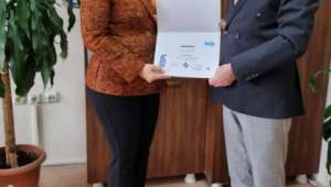 AFSÜ'de Baş Denetçi Eğitimini Tamamlayan Personele Sertifikaları verildi