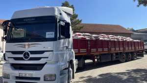 Afyonkarahisar’dan deprem bölgesine 27 tır ve 4 kamyon hayvan yemi sevk edildi