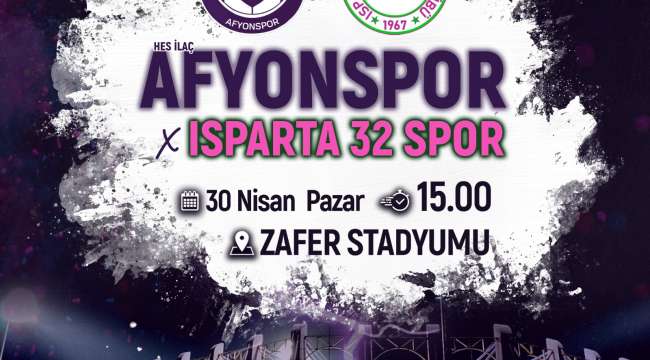 Afyonspor, Isparta Spor'u evinde konuk edecek
