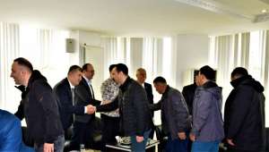 Çay’da bayramlaşma yapıldı