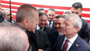 Mahmut Koçak, Cumhurbaşkanı Erdoğan ile miting öncesi görüştü