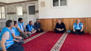 Müftü Kazancı İskenderun'daki Afyonkarahisar ekibini ziyaret etti