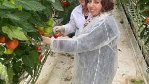 İyi Partili Efe Sandıklı'da seraları ziyaret etti