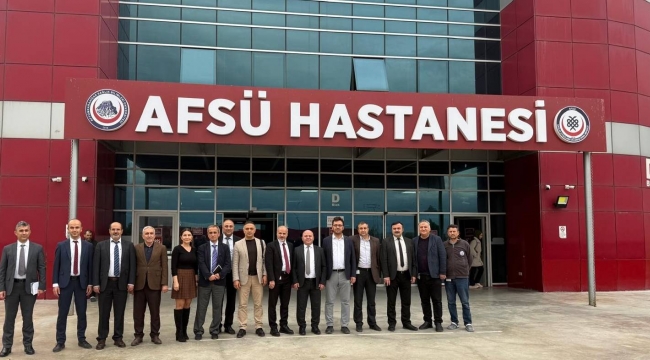 Kocaeli Üniversitesi Hastanesi Yöneticilerinden AFSÜ Hastanesine Tecrübe Paylaşım Ziyareti