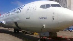 THY'de Emirdağ uçağı