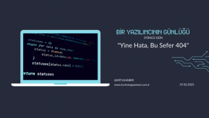 Bir Yazılımcının Günlüğ; 3.Gün :