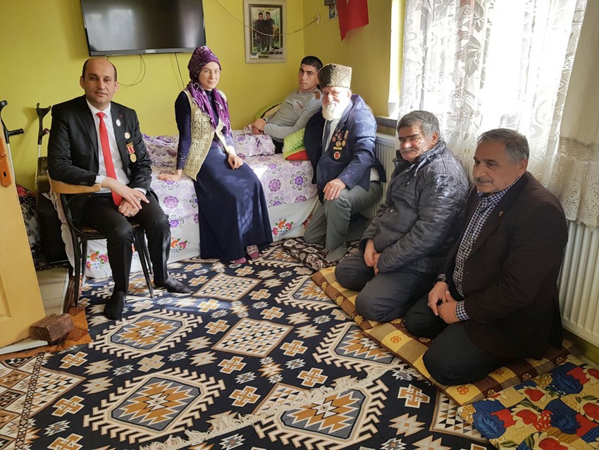 Afrin Gazisi Çay'daki baba ocağına getirildi