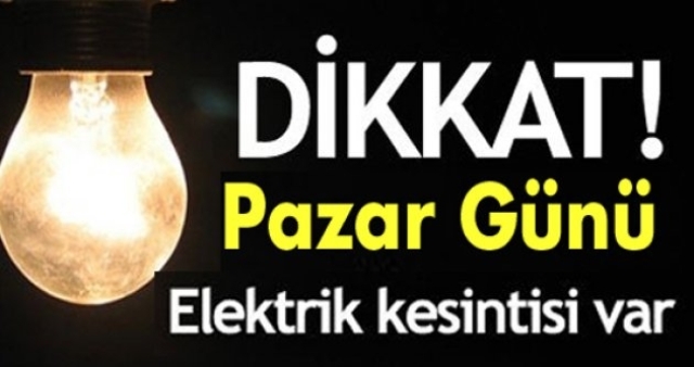 Afyon’da Pazar Günü Elektrik Kesintisi Yaşanacak