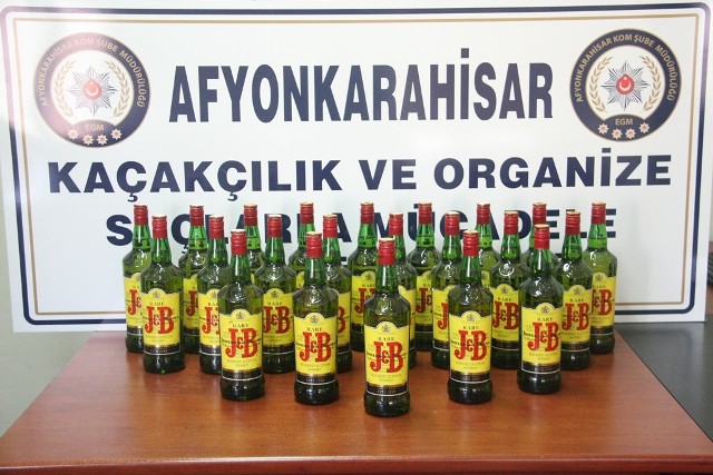 Afyonkarahisar’da Yılbaşı Öncesi Kaçak Alkol Operasyonu