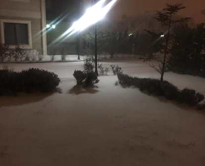 Afyonkarahisar'da yoğun kar yağışı başladı