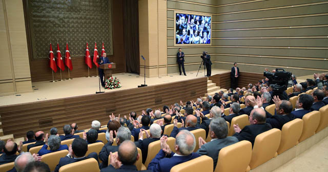 Afyonlu muhtarlar, Cumhurbaşkanı Erdoğan’ın toplantısına katıldı