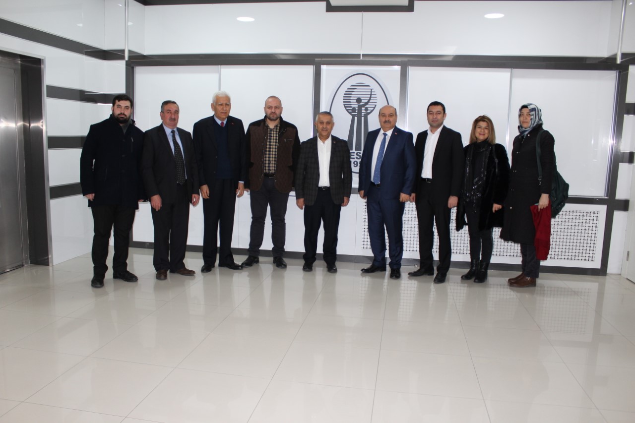 AK Parti Belediye Başkan Adayı Mehmet Zeybek, ESOB’u ziyaret etti.