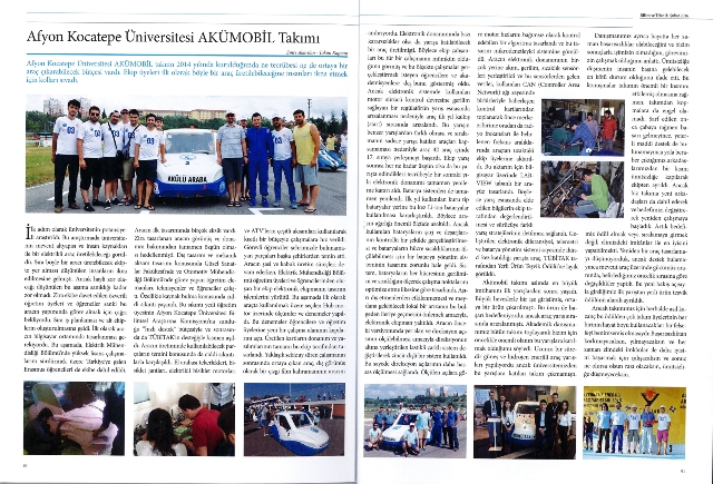 Akümobil Tübitak Bilim Ve Teknik Dergisinde Tanıtıldı