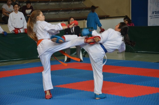  Analig karate yarı final müsabakaları sona erdi