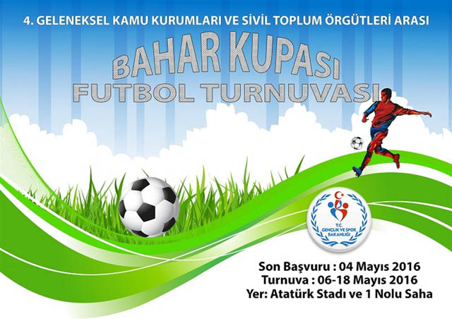 Bahar kupası futbol turnuvası başlıyor