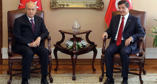 Bahçeli, Başbakan Davutoğlu ile görüştü