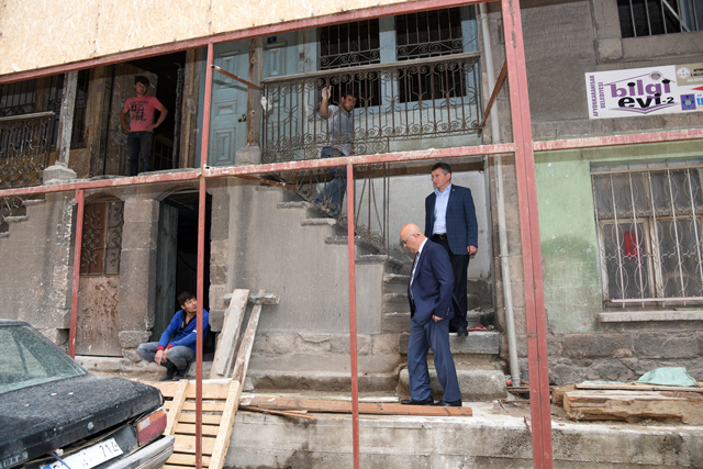 Başkan Çoban, restorasyon çalışmalarını inceledi