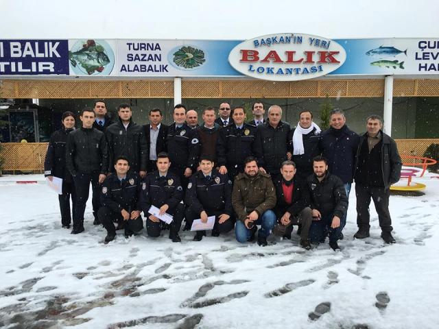 Başkanın mekanına misafir oldular