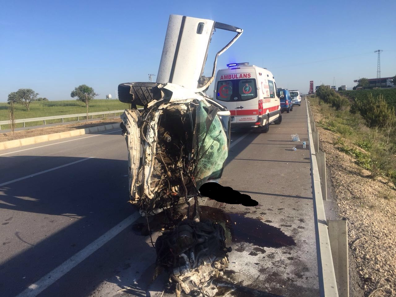 Bayramgazi’de kaza: 1 Ölü, 4 Yaralı