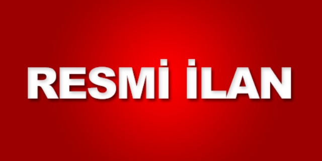 BELEDİYE BAŞKANLIĞINDAN İLAN