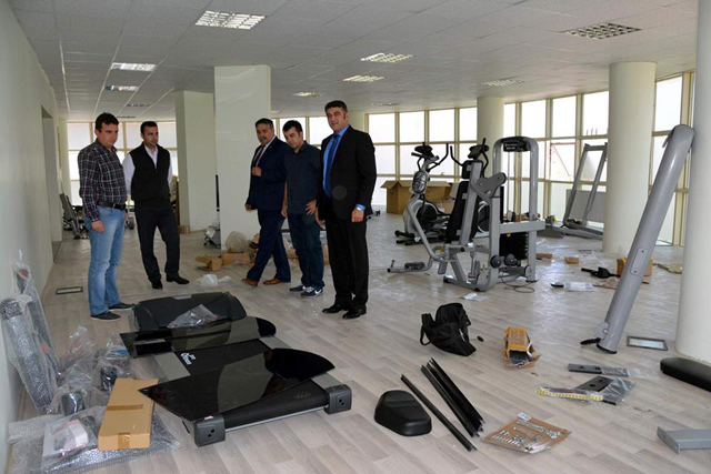 Belediye hizmet binasında gençler, spor etkinlikleri yapacak