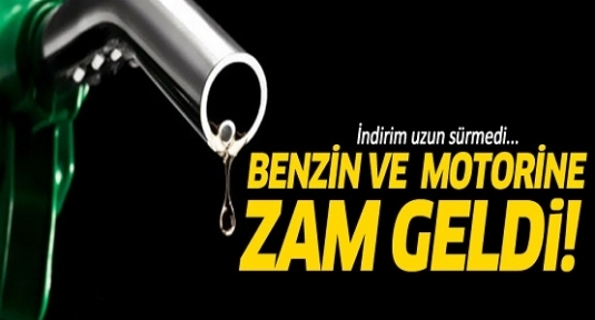 Benzin ve motorine zam