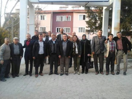 Dinar’da muhtarlar yaşlı vatandaşları ziyaret etti