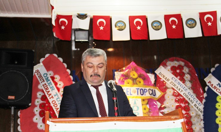 Dinar Ziraat Odası Başkanı Cengiz Güçlü Güven Tazeledi.