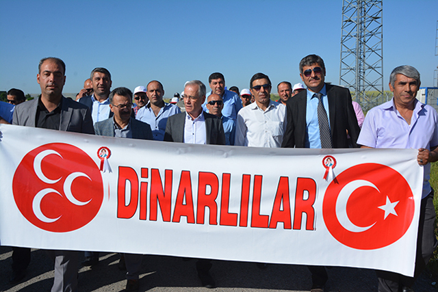 Dinarlı muhalifler MHP Tüzük Kurultayına katıldı