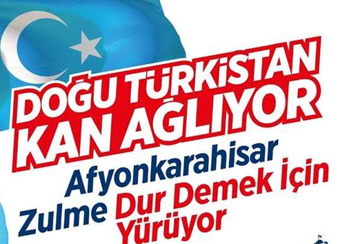 Doğu Türkistan’da yaşanan Çin mezalimi protesto edildi
