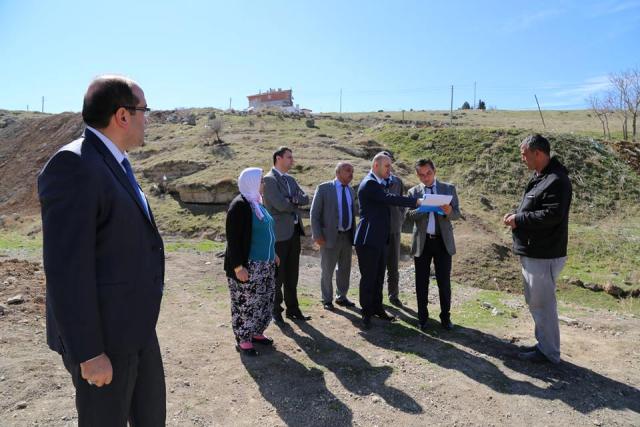 DSİ Genel Müdür Yardımcısı Acu, gölet inşaatı denetledi