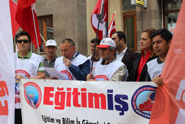 Eğitim-İş Şube Başkanı Kılçar: İş güvencesinden vazgeçmeyiz