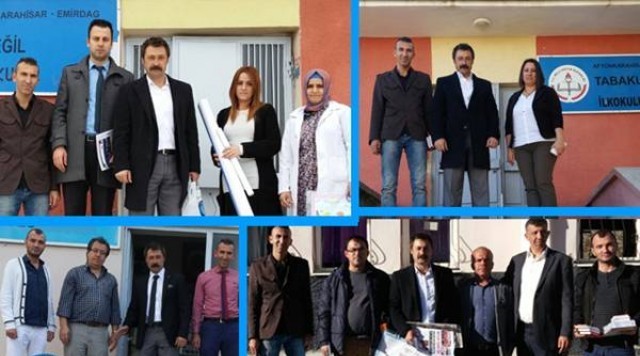 Eğitimcilerden öğrencilere kitap ve malzeme yardımı