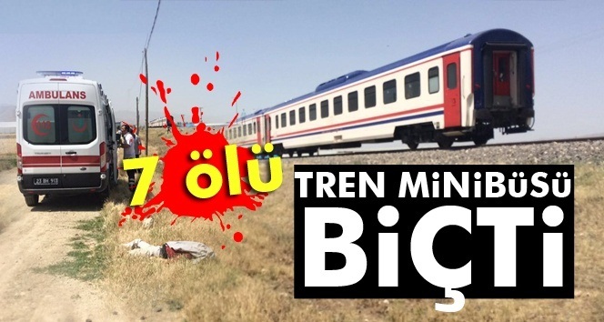 Elazığ'da tren minibüse çarptı: 7 ölü, 1 yaralı