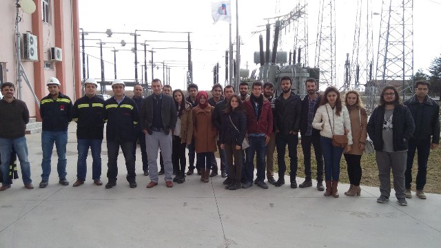 Elektrik mühendisliği öğürencileri sahaya çıktı