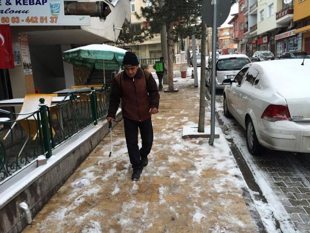 Emirdağ’da kar ve buzlanmaya karşı önlemler alındı