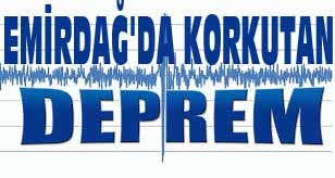 Emirdağ'da Deprem!