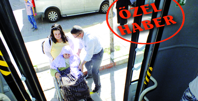 Engellilere otobüslerde yardım devam ediyor